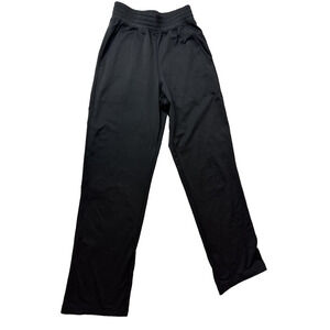 Varsity Spirit Cheer Pants Warm Up Elastic Waist Straight Leg Black Size XS